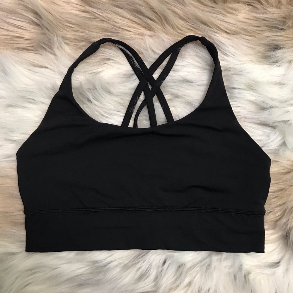 lululemon Energy Bra Long Line in Black - Sz 10